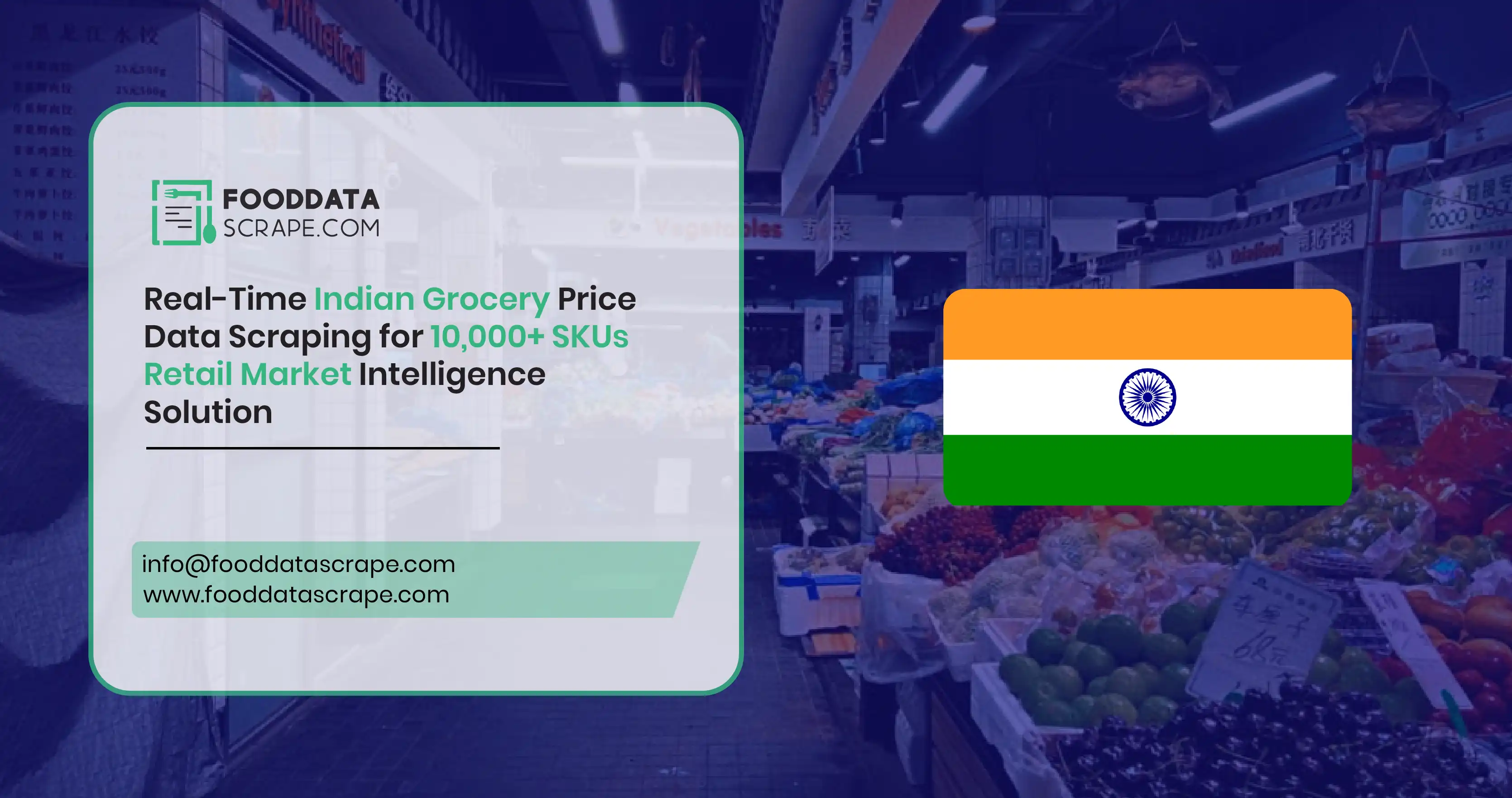 Real-Time Indian Grocery Price Data Scraping for 10,000+ SKUs